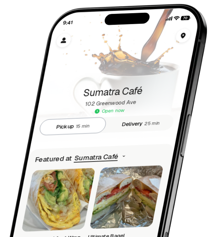 Sumatra Café app preview